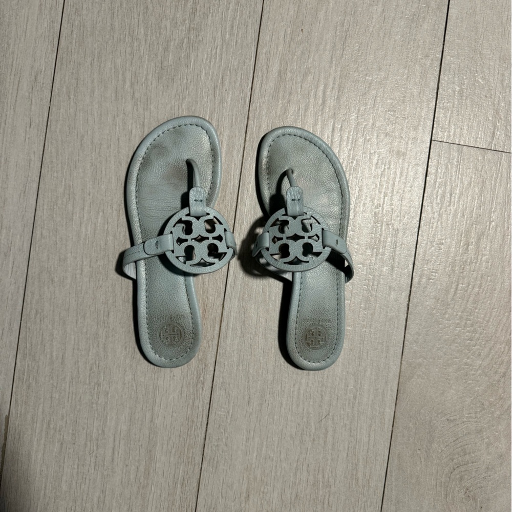 Size 7.5 Blue Tory Burch sandals